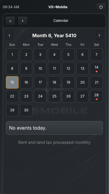 VirtuaSoul calendar